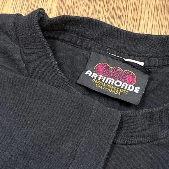 Vintage 90s Metallica Pushead Flaming Skull Heart Artimonde T Shirt Mens XL - Picture 6 of 16